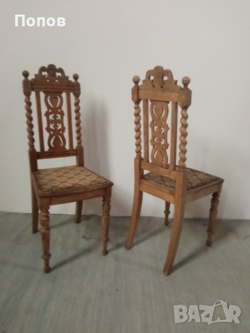 Английски антикварни столове, снимка 3 - Столове - 43232604
