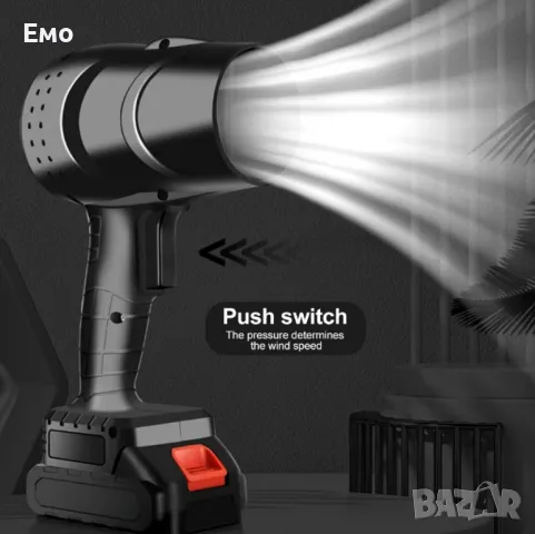 Мощен струен вентилатор – Преносимо сушене и почистване с турбо скорост, снимка 5 - Вентилатори - 47864986