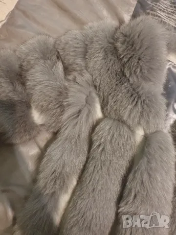 Палто с косъм от лисица, снимка 3 - Палта, манта - 48100202