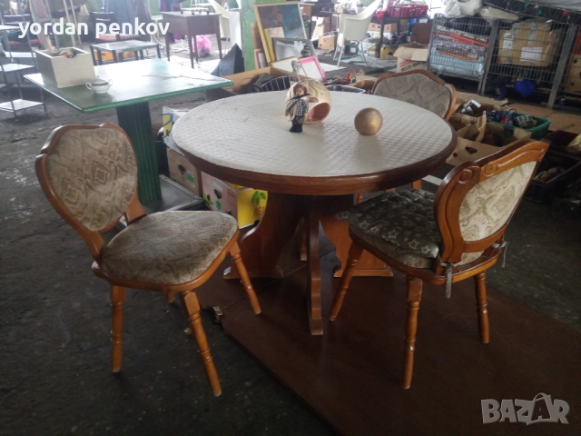 Маса плюс три стола, снимка 5 - Маси - 52387323