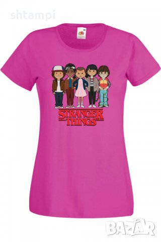 Дамска Тениска Stranger Things 3,Филм,Сериал,, снимка 8 - Тениски - 37314638