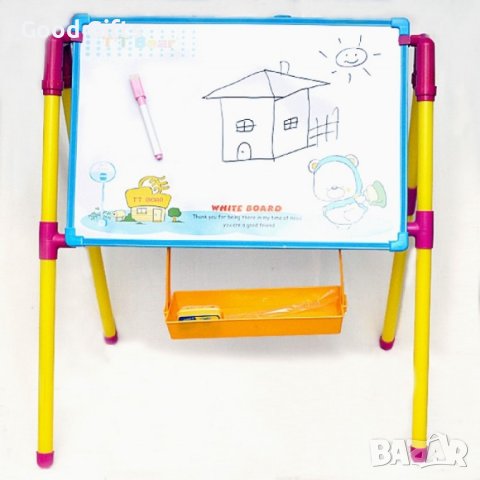 Голяма Магнитна дъска 2в1 за рисуване и писане - с букви на български език, снимка 3 - Рисуване и оцветяване - 43134153