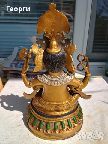 Бронзова Ганеша 27 см., снимка 8 - Колекции - 51493044