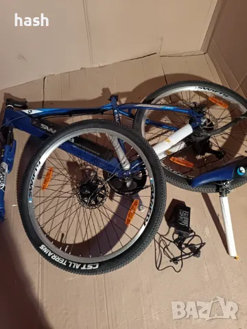 Планински велосипед електрически Swifty с полувградена батерия в рамката, 27.5", 36 волта, 7 скорост, снимка 9 - Велосипеди - 48972826