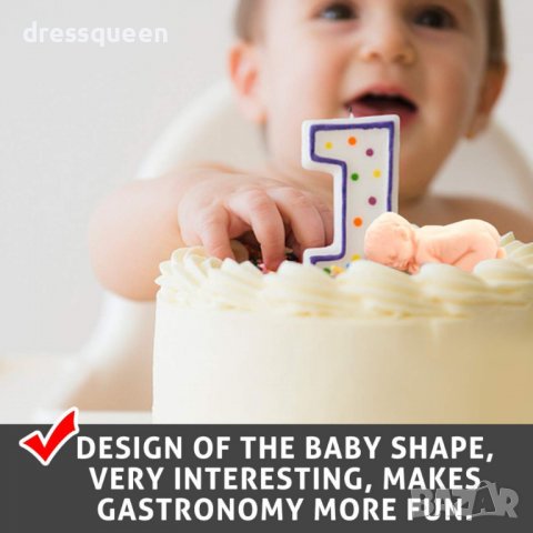 3806 Силиконов молд във формата на бебе, снимка 8 - Форми - 38910162