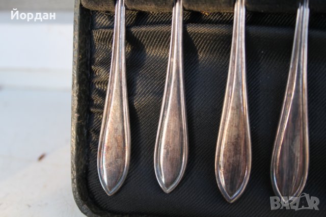 Посребрени англииски вилички за сладко, снимка 10 - Антикварни и старинни предмети - 38552156