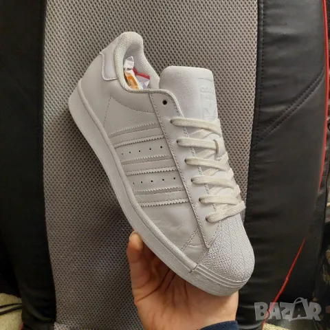 бели маратонки adidas Superstar  EG4960  номер 39 ,5-40, снимка 11 - Маратонки - 45640632