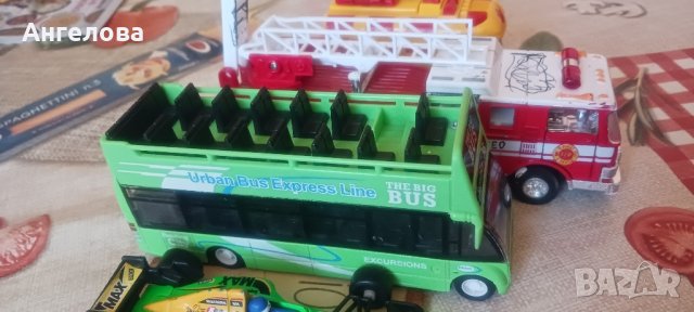 Пожарна, линейка, автобус, количка