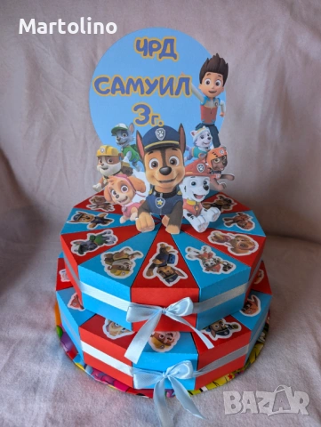 Картонена торта Пес патрул