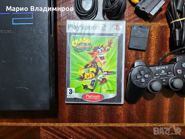 Playstation 2 fat + Crash twinsanity , снимка 6 - PlayStation конзоли - 49602000