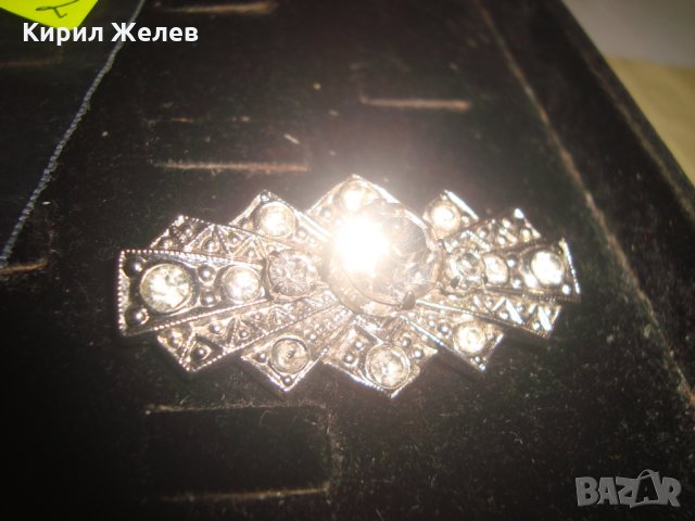 СТАРА СКЪПОЦЕННА АРТ ДЕКО БРОШКА 20362, снимка 10 - Антикварни и старинни предмети - 33362637