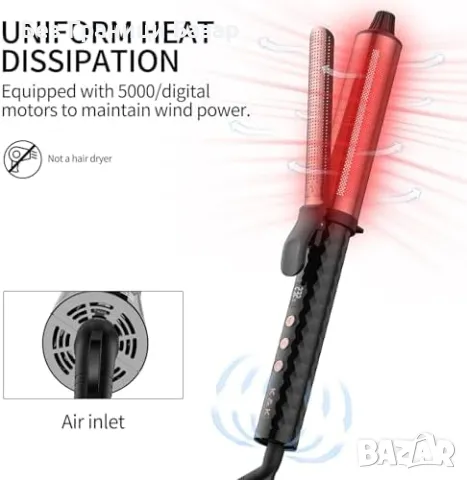 Нова Маша за коса 38мм, LCD контрол, висока температура за жени прическа, снимка 3 - Маши за коса - 49409217