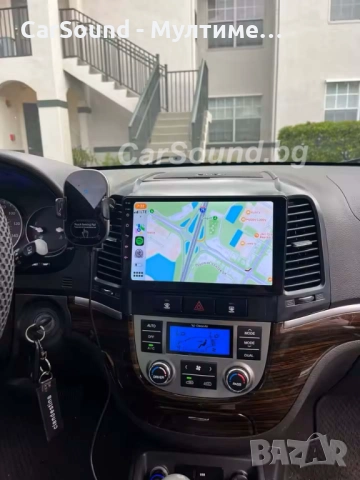 Hyundai Santa Fe 2 - 10.1" Android Мултимедия Хюндай Санта Фе 2006-2012 Навигация Андроид, снимка 3 - Аксесоари и консумативи - 52300751