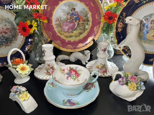 E.B. FOLEY England  Circa 1937 - великолепен двоен сет в млечно синьо , снимка 11 - Сервизи - 52584296