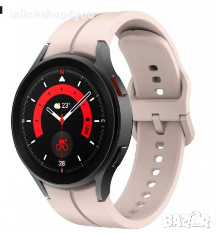 Силиконова Каишка (20мм) за Samsung Watch5 Pro | Watch5 | Watch4 | Active2, снимка 4 - Смарт гривни - 38376944