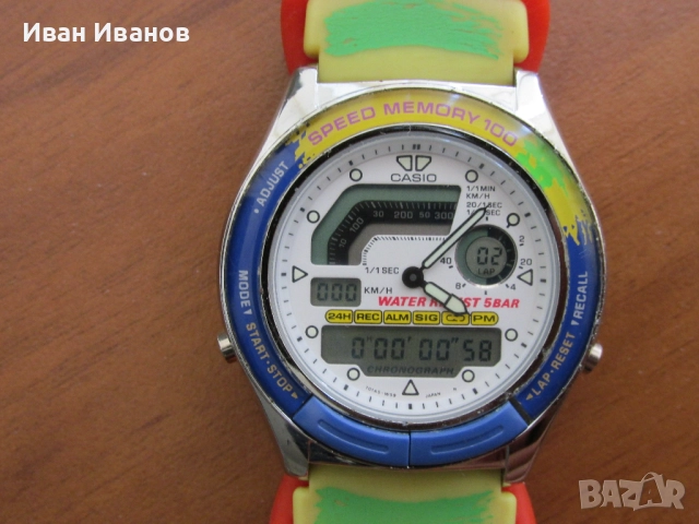 Casio AW-220 SPEED MEMORY 5BAR Made in Japan Касио, снимка 10 - Мъжки - 52010609