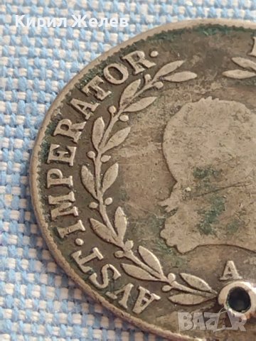 Сребърна монета 20 кройцера 1810г. Франц първи Виена Австрийска империя 13722, снимка 3 - Нумизматика и бонистика - 42944276