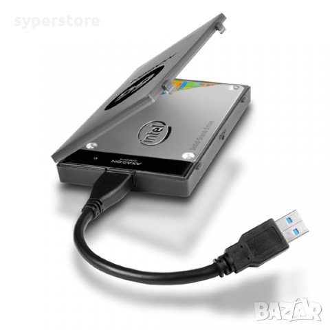 Преходник Адаптер от USB към SATA Axagon ADSA-1S6 USB 3.0 - SATA 6G UASP HDD External, снимка 3 - Кабели и адаптери - 32625948