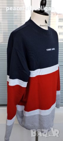 Tommy Hilfiger Tommy Jeans Colourblock Roundneck Shirt - мъжка блуза размер XL, снимка 9 - Блузи - 43254998