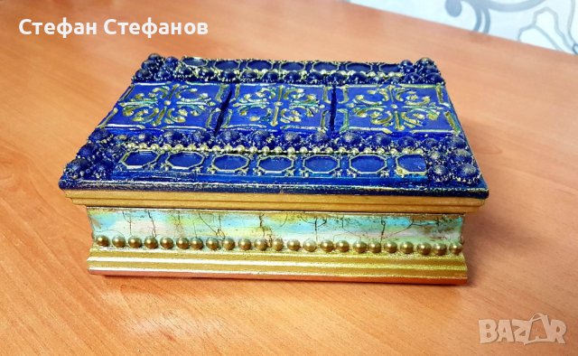 Ръчно изработена кутия за бижута , снимка 1 - Ръчно изработени сувенири - 39879858