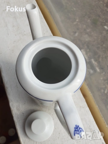 Чайник немски порцелан кобалт, снимка 5 - Антикварни и старинни предмети - 53388630