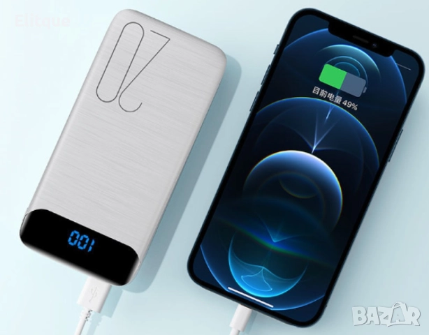 Преносима батерия KLGO KP-89 POWER BANK, 10000/20000mAh с LED дисплей