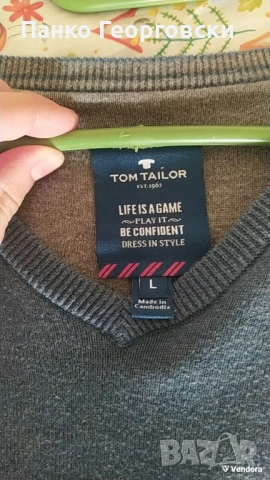 Мъжки пуловер Tom Tailor, снимка 2 - Пуловери - 53429664