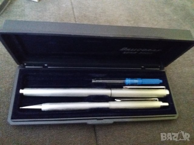 Метални писалка с мастило и тънкописец молив BALLOGRAF Serie 2000 в комплект с кутия , снимка 5 - Антикварни и старинни предмети - 32693381