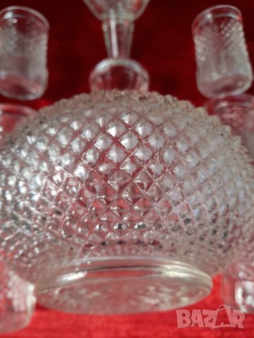Стари стъклен сервиз , снимка 13 - Антикварни и старинни предмети - 32895326