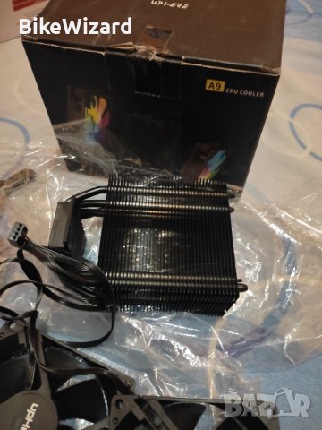 upHere A9 черен процесорен охладител с двойни 92 мм PWM вентилатори НОВ, снимка 7 - Други - 44134342