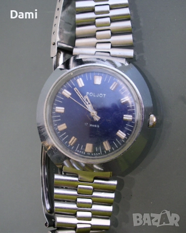 Съветски механичен ръчен часовник Poljot, снимка 6 - Антикварни и старинни предмети - 52923285