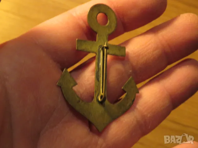 Старинна морска котва от бронз за закачане към дреха - радост за морски, плаватели и морски войски ., снимка 3 - Антикварни и старинни предмети - 49702784