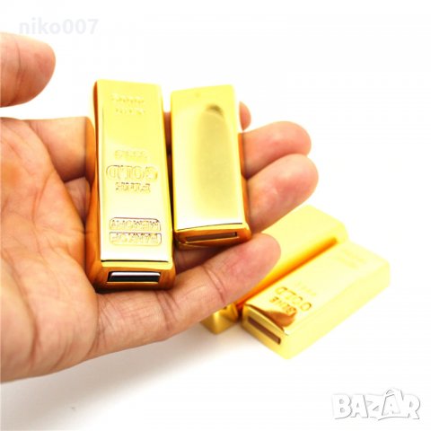 USB 2.0 флаш памет 64GB-златно кюлче-флашка-USB Flash Drive , снимка 5 - Карти памет - 28099979