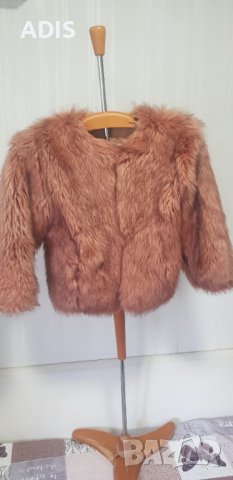 Еко кожух Италия  късо дамско палто с косми , снимка 7 - Якета - 38167279