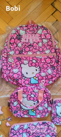 Hello Kitty принадлежности- раница, възглавница, несесер, снимка 7 - Ученически пособия, канцеларски материали - 51497086