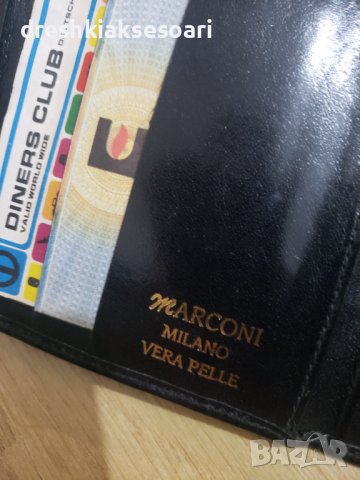 Francesco Marconi естествена кожа  Портфейл портмоне за ключове  , снимка 5 - Портфейли, портмонета - 43330296