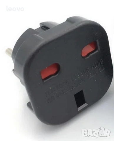 Адаптер от UK (британски) към EU (европейски), с детска защита