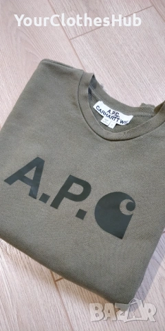 A.P.C. & Carhartt S size Дамска блуза, снимка 3 - Блузи с дълъг ръкав и пуловери - 53273611