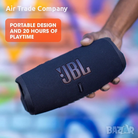 Преносима тонколона JBL Charge 5 Bluetooth Wireless Speaker, черна, снимка 7 - Слушалки и портативни колонки - 52750993