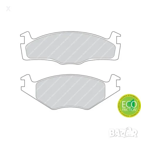FERODO FSL392 ПРЕДНИ НАКЛАДКИ VW Golf, Jetta, Santana, Scirocco, Passat, Polo 1973-2009  191698151G