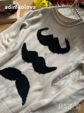 Пуловер с шипове, снимка 2 - Блузи с дълъг ръкав и пуловери - 34851629