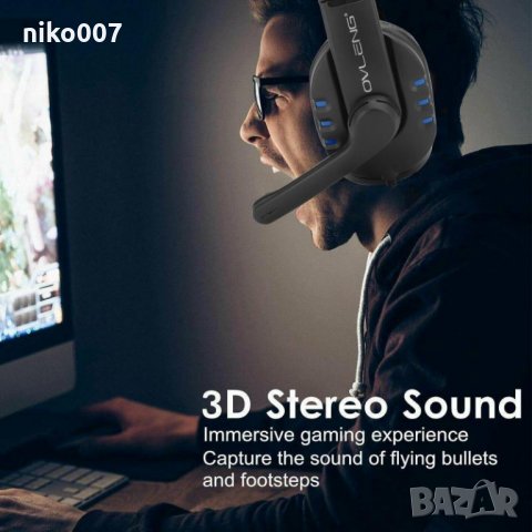 Универсални геймърски слушалки за лаптоп,телефон,компютър,плейстейшън и др, снимка 3 - Други - 33330319