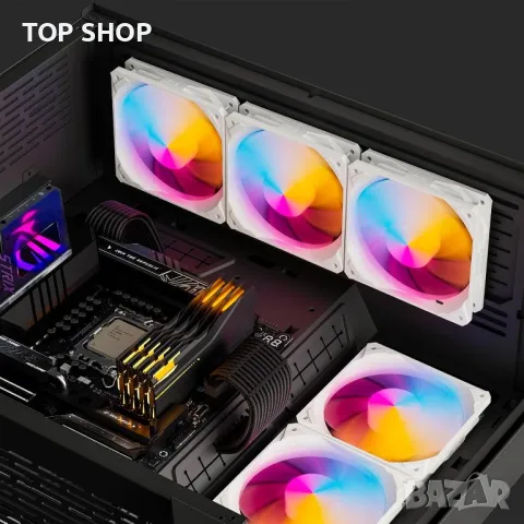 UpHere геймърски 120 мм ARGB охлаждащи вентилатори за компютър, пакет от 6 (NT1206-6), снимка 5 - Захранвания и кутии - 49937579