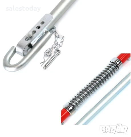 Метален теглич, 3T, 205см с пружинен амортисьор, снимка 2 - Аксесоари и консумативи - 51427120