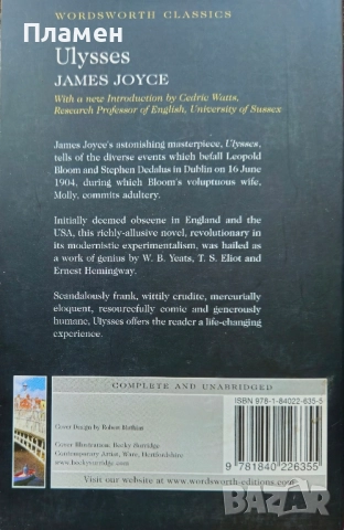 Ulysses James Joyce , снимка 2 - Художествена литература - 51589441