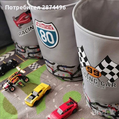 3233 Кош за играчки без капак - текстилен, снимка 2 - Други - 36735381