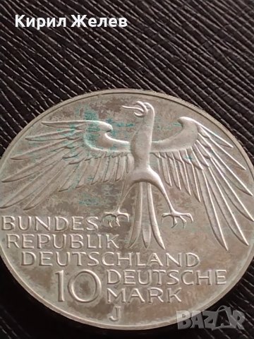 Сребърна монета 10 марки 1972г.  Германия 0.625 Мюнхен XX Олимпийски игри 41428, снимка 3 - Нумизматика и бонистика - 43568078