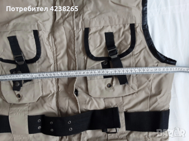 туристически елек XL,бежов, снимка 7 - Елеци - 52841222