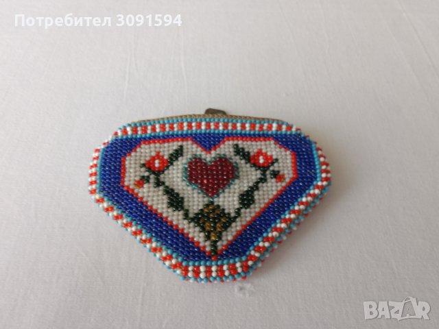   1930 г. Портмоне за монети с мъниста  , снимка 8 - Други ценни предмети - 40811770