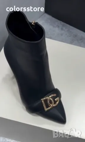 Черни боти на ток Dolce&Gabbana-VL81D, снимка 3 - Дамски боти - 47466565